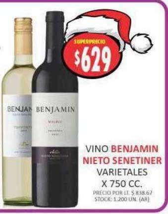 Supermercados Becerra Vino benjamin nieto senetiner oferta