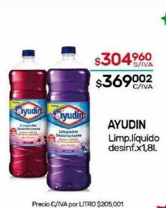 Nini Mayorista Ayudin limp liquido desinf oferta