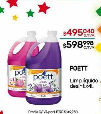 Nini Mayorista Poett limp liquido desinf oferta
