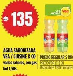 Supermercados Vea Agua saborizada vea cuisine & co oferta