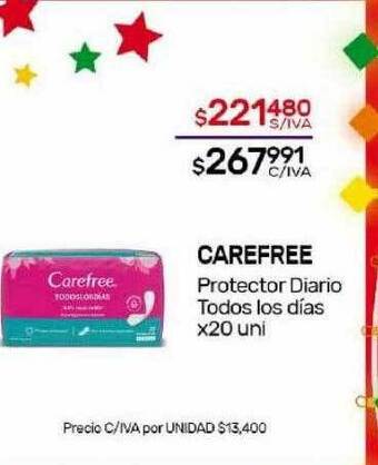 Nini Mayorista Carefree protector diario todos los dias oferta