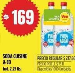 Supermercados Vea Soda cuisine & co oferta
