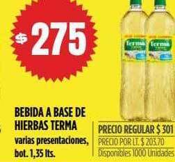 Bebida a base de hierbas terma