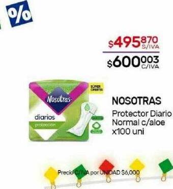 Nini Mayorista Nosotras protector diario normal c aloe oferta