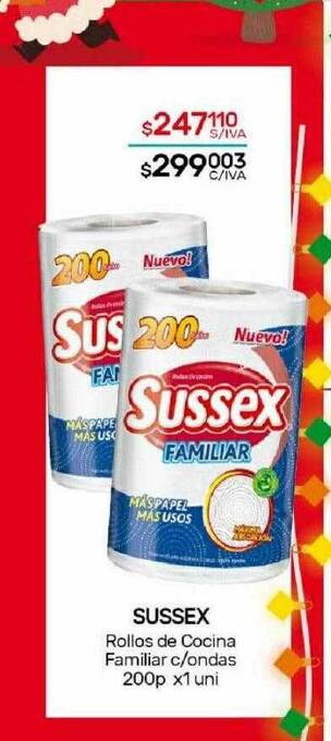 Nini Mayorista Sussex rollos de cocina familiar c ondas oferta