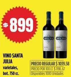 Supermercados Vea Vino santa julia oferta