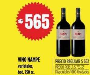 Supermercados Vea Vino nampe oferta