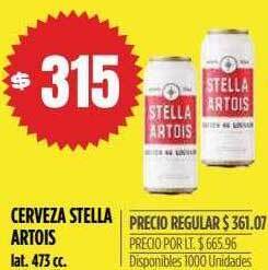 Supermercados Vea Cerveza stella artois oferta