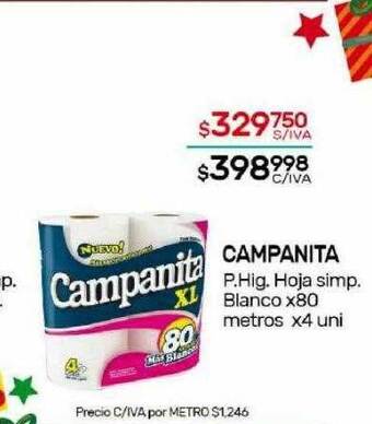Nini Mayorista Campanita p hig hoja simp blanco oferta