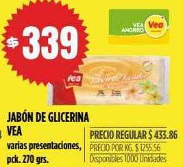 Supermercados Vea Jabón de glicerina vea oferta