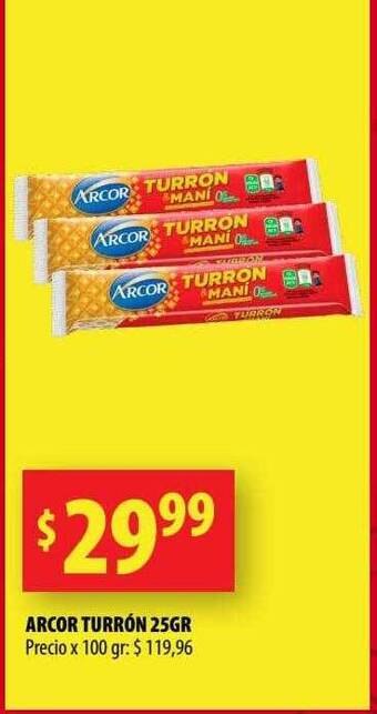 Punto Mayorista Arcor turrón oferta