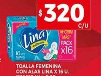 Supermercados DIA Toalla femenina con alas lina oferta