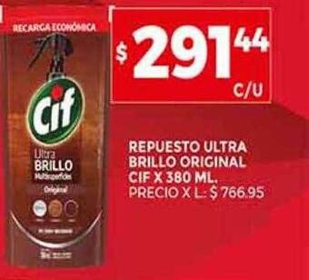 Supermercados DIA Repuesto ultra brillo original cif oferta