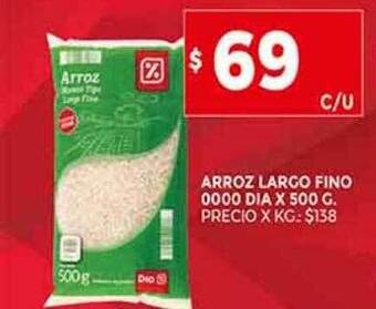 Supermercados DIA Arroz largo fino 0000 dia oferta
