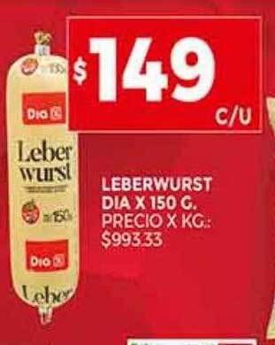 Supermercados DIA Leberwurst dia oferta