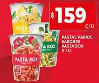 Supermercados DIA Pastas varios sabores pasta box oferta