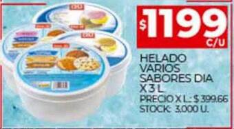 Supermercados DIA Helado varios sabores dia oferta