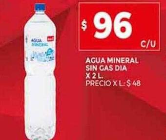 Supermercados DIA Agua mineral sin gas dia oferta