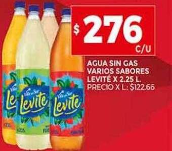 Supermercados DIA Agua sin gas varios sabores levité oferta