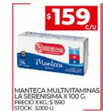 Supermercados DIA Manteca multivitaminas la serenisima oferta