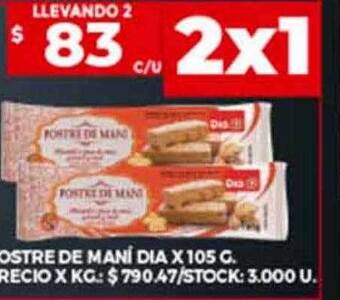 Supermercados DIA Postre de mani dia oferta