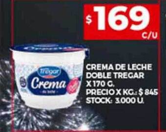 Supermercados DIA Crema de leche doble tregar oferta