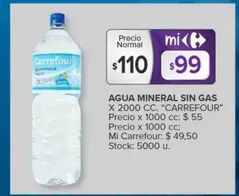 Carrefour Market Agua mineral sin gas carrefour oferta