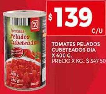 Supermercados DIA Tomates pelados cubeteados dia oferta