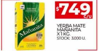 Supermercados DIA Yerba mate mananita oferta