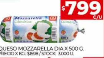 Supermercados DIA Queso mozzarella dia oferta