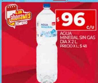 Supermercados DIA Agua mineral sin gas dia oferta
