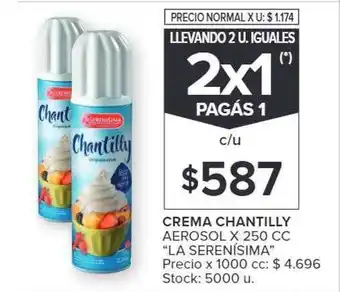 Carrefour Market Crema chantilly aerosol la serenisima oferta