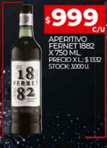 Supermercados DIA Aperitivo fernet 1882 oferta