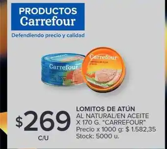 Carrefour Market Lomitos de atún al natural en aceite carrefour oferta