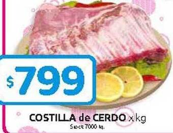 Cordiez Costilla de cerdo oferta