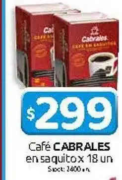 Café cabrales en saquito