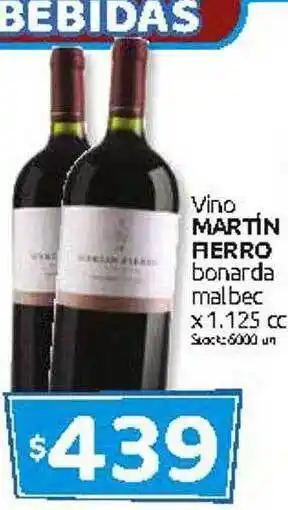 Cordiez Vino martín fierro bonarda malbec oferta