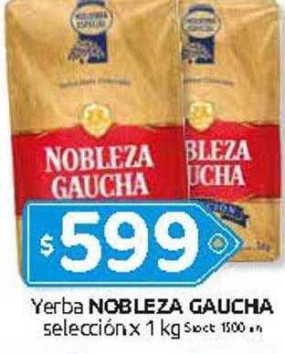 Cordiez Yerba nobleza gaucha selección oferta