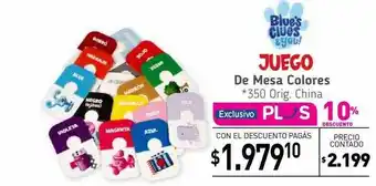 La Anonima Blue's clues juego de mesa colores oferta