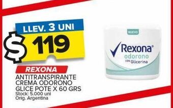 Carrefour Maxi Antitranspirante rexona x 60g oferta