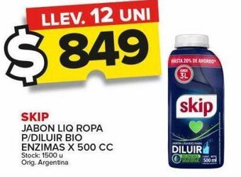 Carrefour Maxi Jabón líquido skip x 500cc oferta
