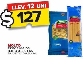 Carrefour Maxi Fideos molto x 500g oferta