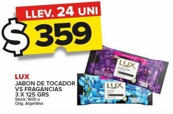 Carrefour Maxi Jabón de tocador lux 3 x 125g oferta