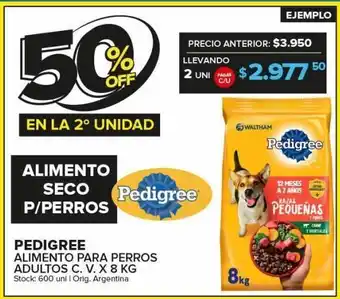 Carrefour Maxi Alimento para perros pedigree x 8kg oferta