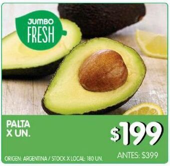 Jumbo Palta x un oferta