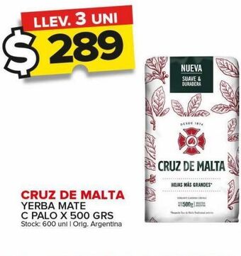 Carrefour Maxi Yerba mate cruz de malta x 500g oferta