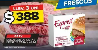 Carrefour Maxi Medallón de carne paty x 4un oferta