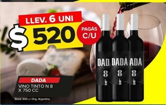 Carrefour Maxi Vino tinto dada x 750cc oferta