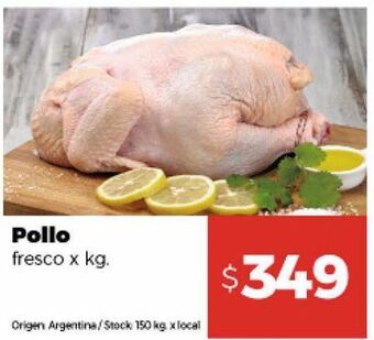 Disco Pollo fresco x kg oferta
