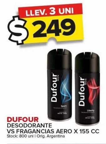 Carrefour Maxi Desodorante dufour x 155cc oferta